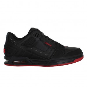 Men Osiris Peril Sneakers Black / Red | OS7146529